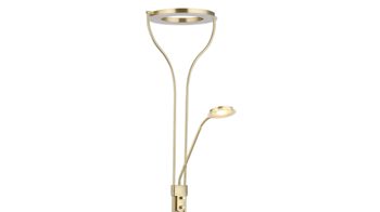 Stehleuchte Globo lighting aus Metall in Messing GLOBO Leuchten Serie Ebro - Deckenfluter Messing matt - Höhe ca. 194 cm