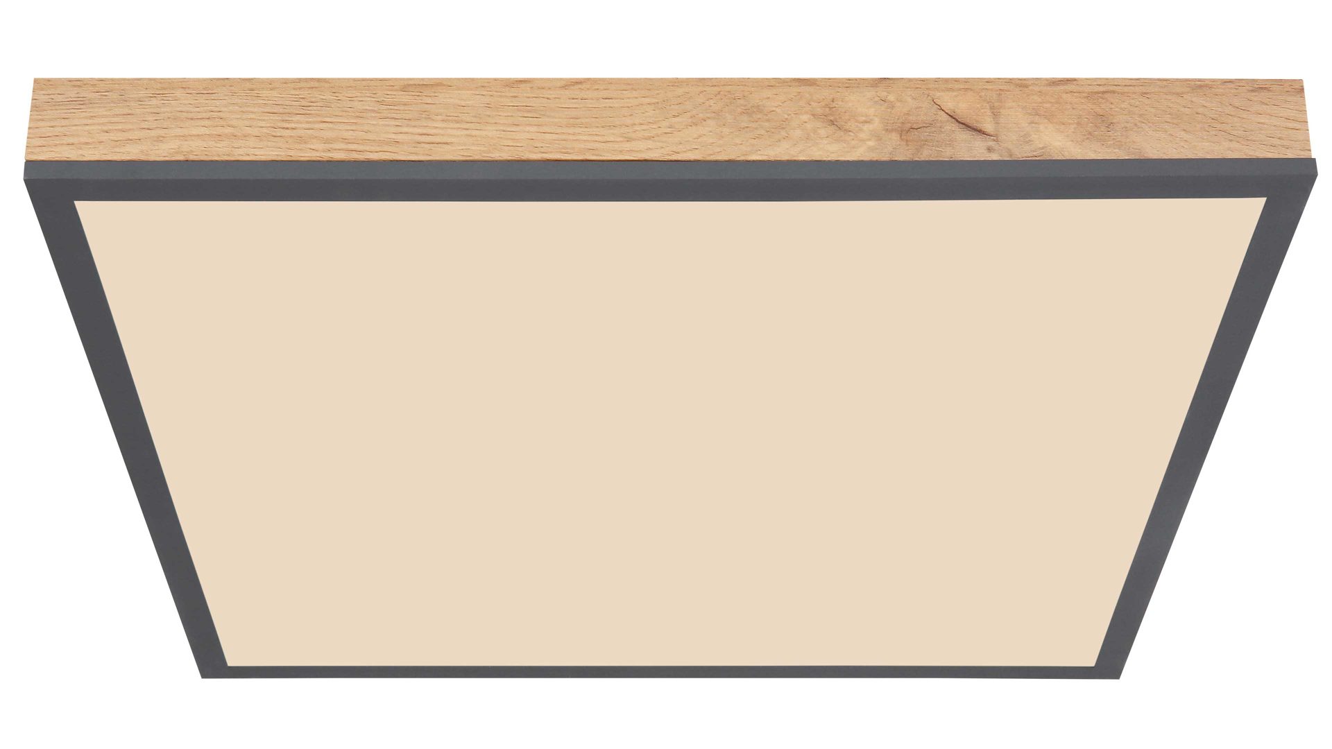 Deckenleuchte Globo lighting aus Holz in Holzfarben GLOBO Leuchten Serie Rodo - Deckenleuchte mit Farbwechsler Holz & Graphit – ca. 30 x 30 cm