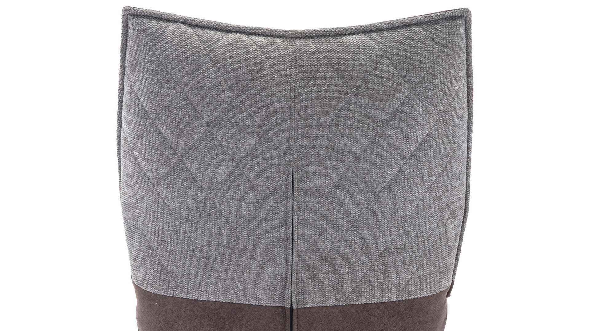 Vierfußstuhl MIVIVO aus Kunstfaser in Braun MIVIVO Wohnprogramm Fresno - Polsterstuhl mit Drehfunktion zweifarbige Stoffkombination & schwarzes Metall