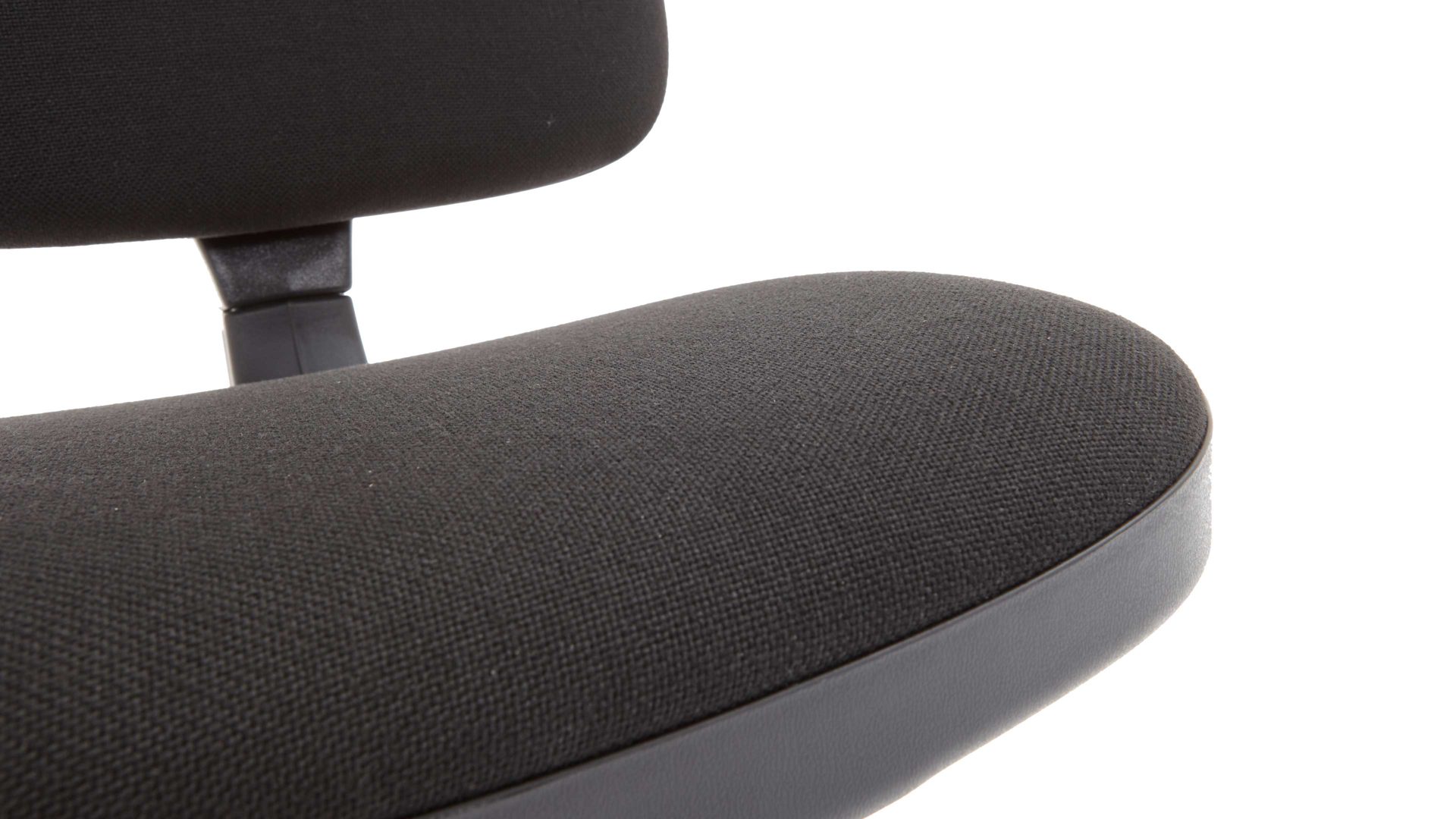 Drehstuhl Nowystyl aus Kunstfaser in Schwarz Drehstuhl Prestige als Büromöbel mit hohem Sitzkomfort schwarzer Bezug Oban & schwarzes Fußkreuz