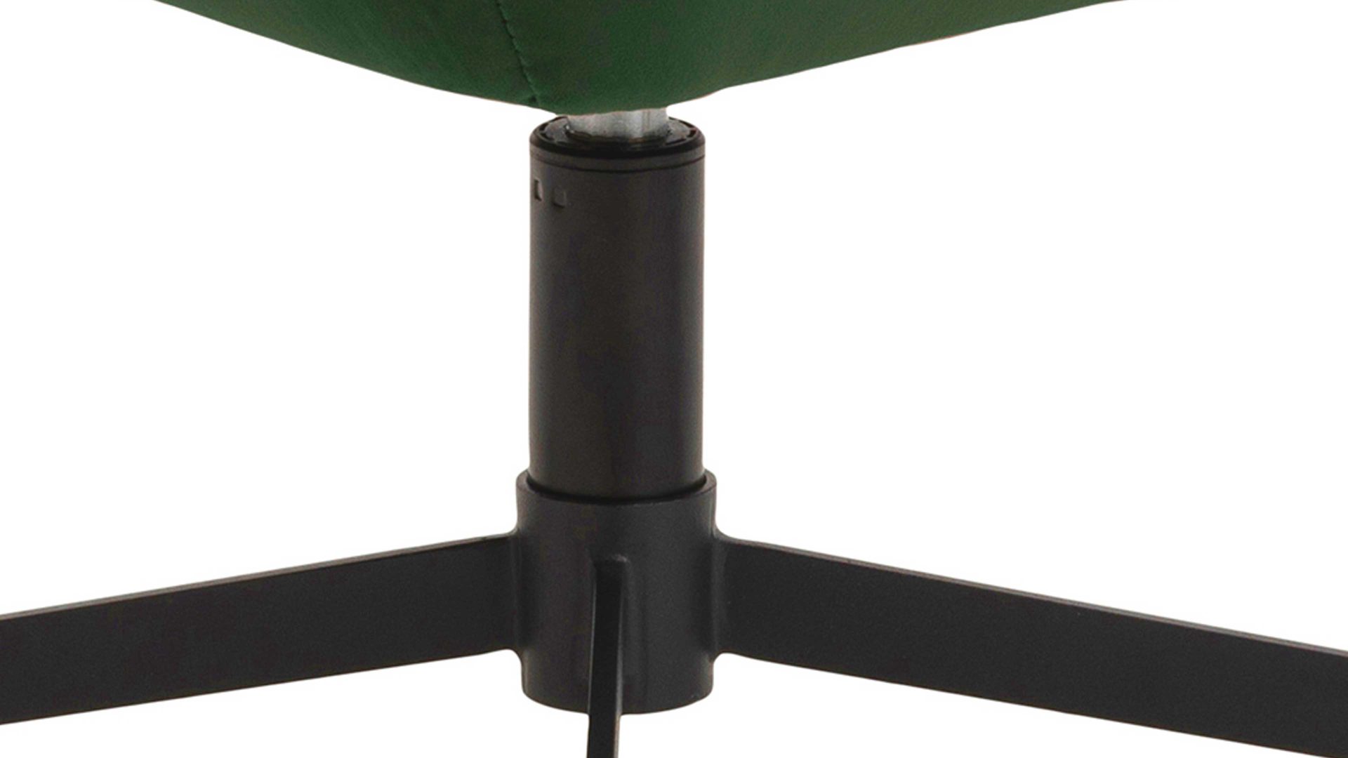 Drehsessel Actona group aus Stoff in Dunkelgrün Lounge-Drehsessel Paris dunkelgrüner Samt Vic 74AC & schwarzes Metallgestell