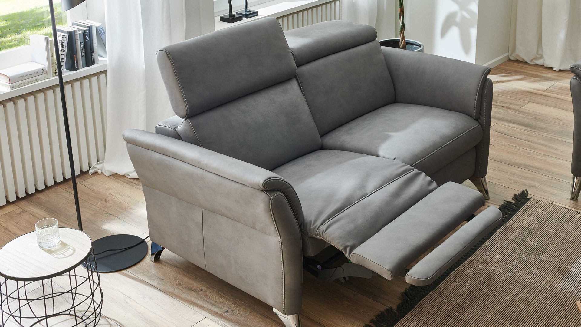 Funktion Steinpol polsteria aus Metall in Transparent Polsterprogramm Relaxa 6.0 Plus PSG XC - TV-Funktion Premium zwei Motoren