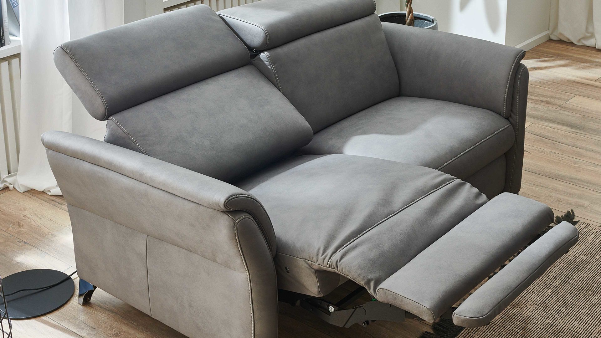 Funktion Steinpol polsteria aus Metall in Transparent Polsterprogramm Relaxa 6.0 Plus PSG XC - TV-Funktion Premium zwei Motoren