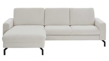 Ecksofa modulmaster aus Stoff in Weiß Modulmaster MM-ZE1126 - Ecksofa naturweißer Feincord - Stellfläche ca. 179 x 248 cm
