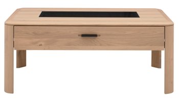 Couchtisch Interliving aus Holz in Holzfarben Interliving Wohnzimmer Serie 2029 - Couchtisch 24 04 HH 02 Wildeiche - ca. 110 x 65 cm