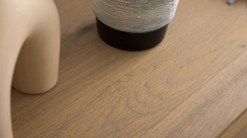 Wohnwand Interliving aus Holz in Holzfarben Interliving Wohnzimmer Serie 2029 - Wohnwand Wildeiche & Granit-Steinoptik - dreiteilig, Breite ca. 275 cm