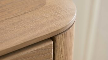 Wohnwand Interliving aus Holz in Holzfarben Interliving Wohnzimmer Serie 2029 - Wohnwand 80 Wildeiche & Granit-Steinoptik - dreiteilig, Breite ca. 275 cm