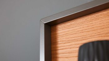 Wandregal Interliving aus Holz in Holzfarben Interliving Wohnzimmer Serie 2030 - Wandboard Wolfram Grey & Spaltholz - ca. 48 x 38 cm