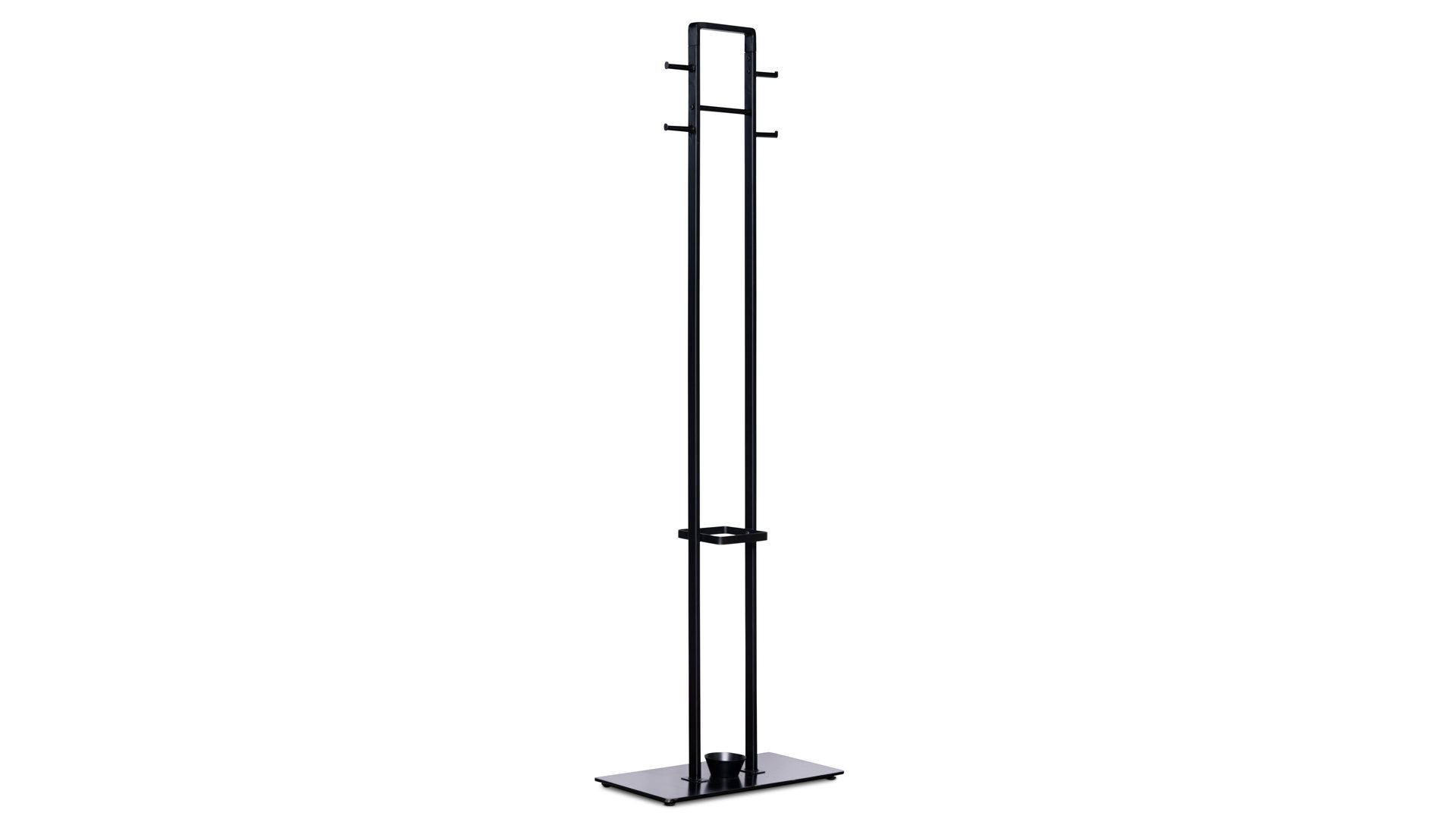 Standgarderobe M2 kollektion aus Metall in Schwarz Garderobenständer Amber Schwarz – Höhe ca. 180 cm