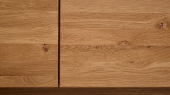 Sideboard Interliving aus Holz in Holzfarben Interliving Wohnzimmer Serie 2027 - Sideboard Asteiche - drei Türen,  Länge ca. 186 cm