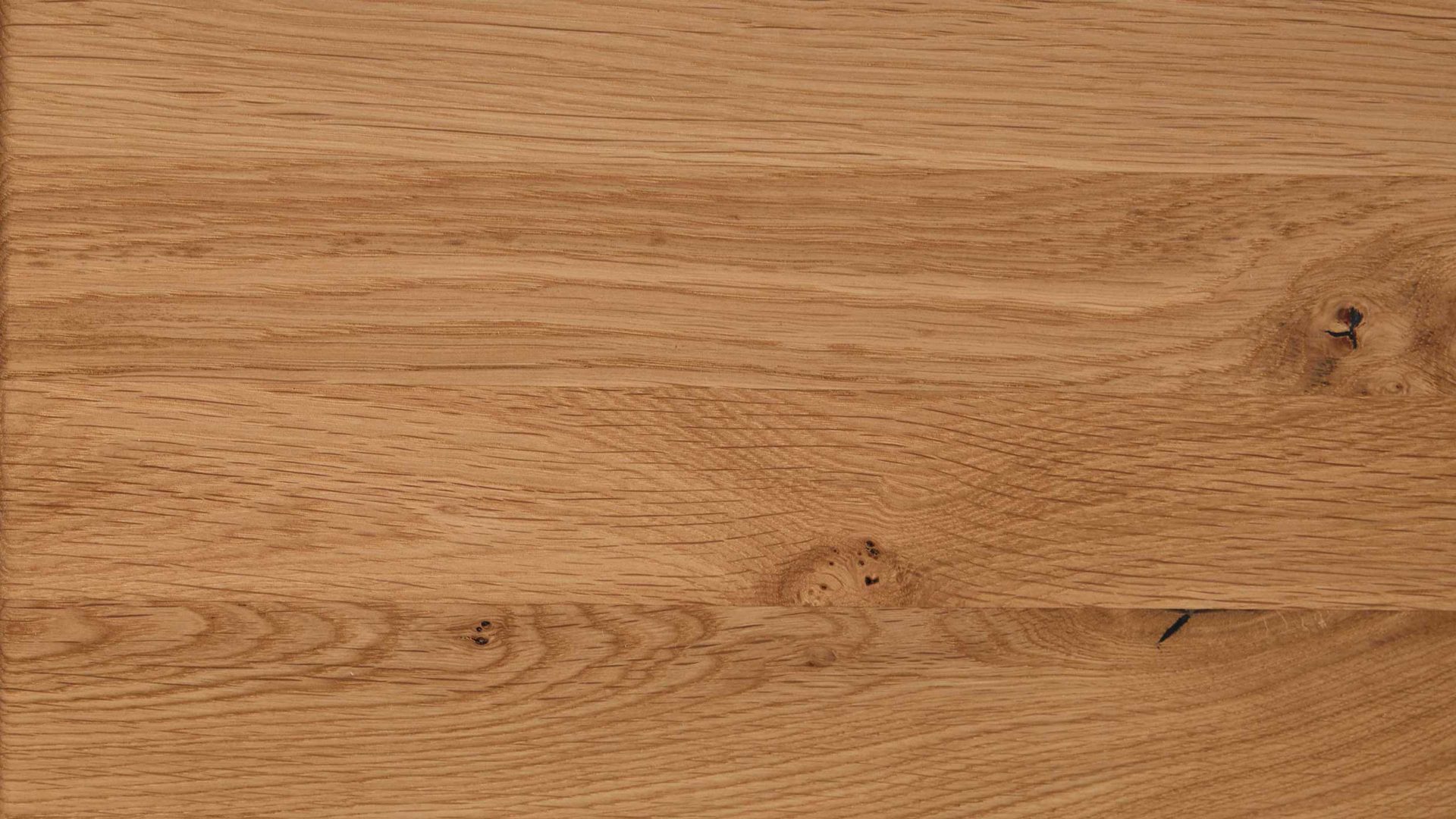 Lowboard Interliving aus Holz in Holzfarben Interliving Wohnzimmer Serie 2027 - Lowboard Asteiche - zwei Schubladen, Länge ca. 216 cm