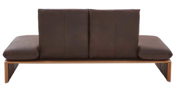 Zweisitzer Koinor aus Leder in Dunkelbraun KOINOR Zweisitzer Ledersofa Harriet schokofarbenes Leder India & Wildeiche – Länge ca. 206 cm