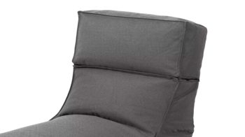 Sitzsack-Sessel Blomus aus Kunstfaser in Schwarz blomus Outdoor Lounge-Sitzsack Stay kohlefarbene Kunstfaser – Länge ca. 120 cm
