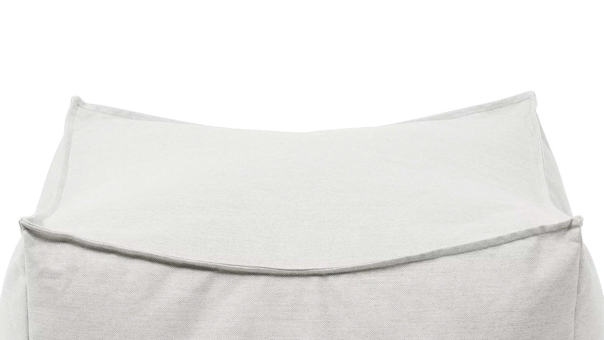 Sitzsack-Hocker Blomus aus Kunstfaser in Weiß blomus Outdoor Lounge-Hocker Stay wolkenfarbene Kunstfaser – ca. 60 x 60 cm