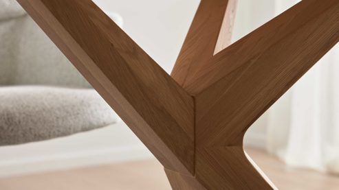 Esstisch Interliving aus Holz in Schwarz Interliving Esszimmer Serie 5118 – Esstisch Charakter-Eiche - ca. 200 x 100 cm