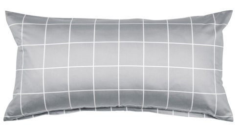 Kissenbezug /-hülle Janine® aus Naturfaser in Hellgrau Janine® Kissenbezug Platin - ca. 40 x 80 cm