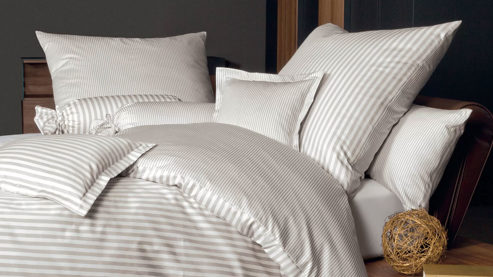 Bettwäsche-Set Janine® aus Naturfaser in Beige Janine® Bettwäsche-Set Naturell - ca. 200 x 200 cm