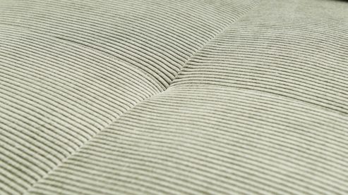 Ecksofa SOFAkultur aus Stoff in Grün SOFAkultur Programm SK 745 2.0 - Ecksofa olivfarbener Feincord - Stellfläche ca.  276 x 219 cm