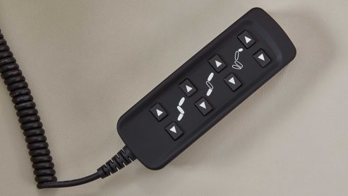 Relaxsessel comfortmaster besser sitzen, liegen, leben aus Leder in Weiß Comfortmaster 7304 - Easy-Swing-Sessel 52N klifffarbenes LongLife-Leder & edelstahlfarbener Tellerfuß