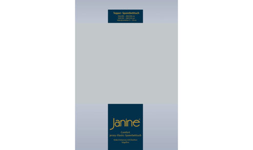 Spannbettlaken Janine® aus Stoff in Silber Janine® Spannbettlaken Silber - ca. 100 x 200 cm