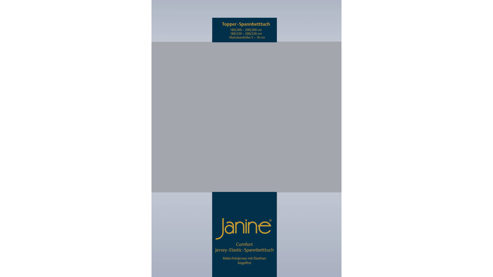 Spannbettlaken Janine® aus Stoff in Hellgrau Janine® Spannbettlaken Platin - ca. 150 x 200 cm