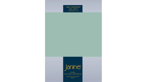 Spannbettlaken Janine® aus Stoff in Fichte Janine® Spannbettlaken Rauchgrün - ca. 150 x 200 cm