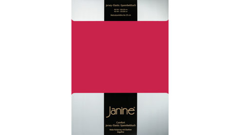 Spannbettlaken Janine® aus Stoff in Rot Janine® Spannbettlaken Rot - ca. 200 x 200 cm