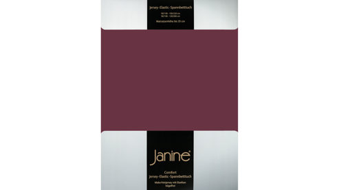 Spannbettlaken Janine® aus Stoff in Dunkelrot Janine® Spannbettlaken Burgund - ca. 200 x 200 cm