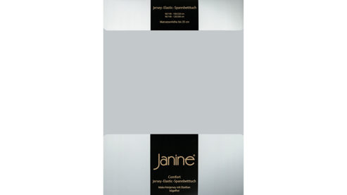 Spannbettlaken Janine® aus Stoff in Silber Janine® Spannbettlaken Silber - ca. 100 x 200 cm