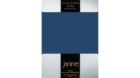 Spannbettlaken Janine® aus Stoff in Dunkelblau Janine® Spannbettlaken Marine - ca. 150 x 200 cm