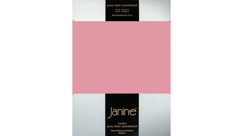 Spannbettlaken Janine® aus Stoff in Pink Janine® Spannbettlaken Altrosé - ca. 200 x 200 cm