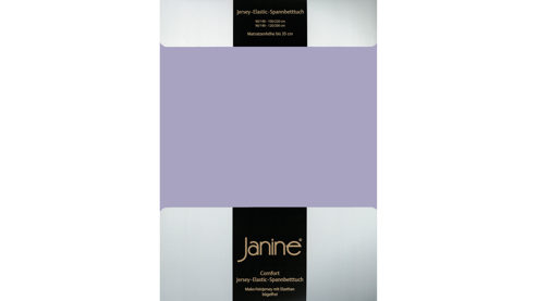 Spannbettlaken Janine® aus Stoff in Lila Janine® Spannbettlaken Lavendel - ca. 150 x 200 cm