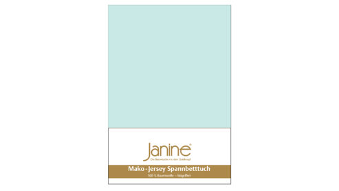 Spannbettlaken Janine® aus Stoff in Türkis Janine® Spannbettlaken Morgennebel - ca. 150 x 200 cm