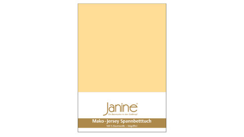 Spannbettlaken Janine® aus Stoff in Gelb Janine® Spannbettlaken Vanille - ca. 100 x 200 cm