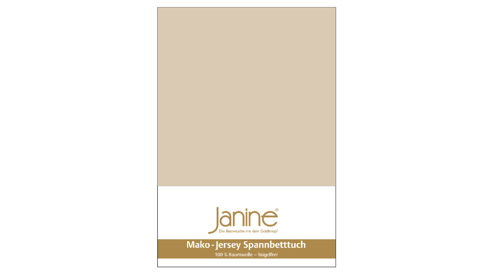 Spannbettlaken Janine® aus Stoff in Sand Janine® Spannbettlaken Sand - ca. 200 x 200 cm