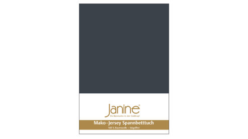 Spannbettlaken Janine® aus Stoff in Dunkelgrau Janine® Spannbettlaken Titan - ca. 100 x 200 cm