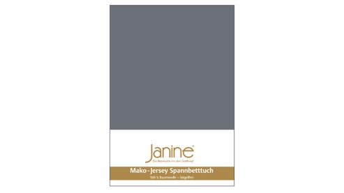 Spannbettlaken Janine® aus Stoff in Anthrazit Janine® Spannbettlaken Opalgrau - ca. 100 x 200 cm