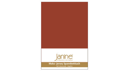 Spannbettlaken Janine® aus Stoff in Rost Janine® Spannbettlaken Tabasco - ca. 150 x 200 cm