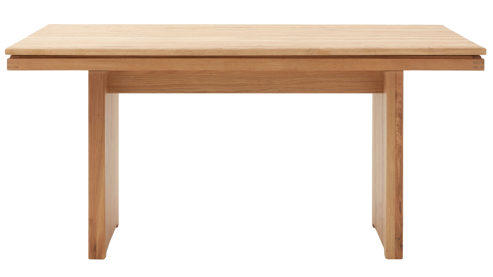 Esstisch Decker aus Holz in Holzfarben DECKER Massivholztisch bzw. Esszimmertisch Voltera Plus biancofarbene Wildeiche – ca. 160 x 90 cm