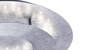 Deckenleuchte Paul neuhaus aus Metall in Silber Paul Neuhaus LED-Deckenleuchte Nevis silberfarbenes, gehämmertes Metall – Durchmesser ca. 27 cm