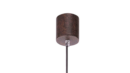 Pendelleuchte Paul neuhaus aus Metall in Metallfarben Paul Neuhaus Greta - Hängelampe rost- & goldfarbener Stahl – Durchmesser ca. 40 cm
