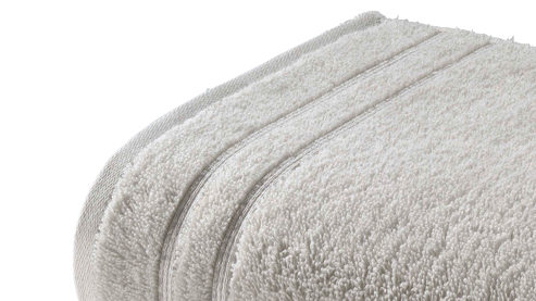 Duschhandtuch Vossen aus Naturfaser in Grau VOSSEN® Four Seasons - Duschtuch perlgraue Baumwolle ca. 67 x 140 cm