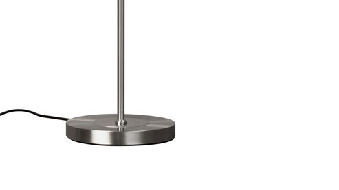 Stehleuchte Fh fischer & honsel aus Metall in Nickel FH Stehlampe Sorento nickelfarbenes Metall - Höhe ca. 138 cm