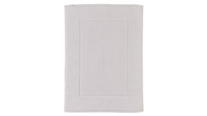 Badematte / Badeteppich Interliving aus Naturfaser in Weiß Interliving Handtuch Serie 9108 - Badvorleger weiße Baumwolle  - ca. 60 x 80 cm