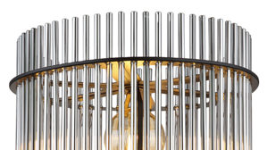 Stehleuchte Globo lighting aus Glas in Schwarz GLOBO Stehleuchte Gorley rauchfarbenes Glas & Metall – Höhe ca. 152 cm