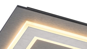 Deckenleuchte Globo lighting aus Metall in Anthrazit GLOBO Deckenleuchte Jayden Anthrazit & Opal – ca. 32 x 32 cm