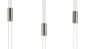 Pendelleuchte Fh fischer & honsel aus Holz in Holzfarben FH Hängelampe Shine-Wood Eiche & Nickelfarben - Länge ca. 100 cm