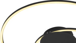 Deckenleuchte Fh fischer & honsel aus Metall in Schwarz FH LED-Deckenleuchte Holy schwarzes Metall - Durchmesser ca. 68 cm