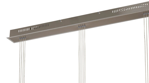 Pendelleuchte Fh fischer & honsel aus Holz in Holzfarben FH Hängelampe Shine-Wood Eiche & Nickelfarben - Länge ca. 100 cm