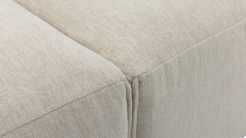 Bigsofa Roomio® aus Stoff in Weiß Roomio® No. 4100 - Bigsofa champagnerfarbener Bezug Cosmopolitan - Länge ca. 246 cm